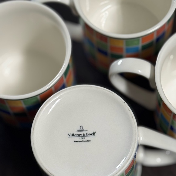Colorful Mosaic Patterned Mugs Set